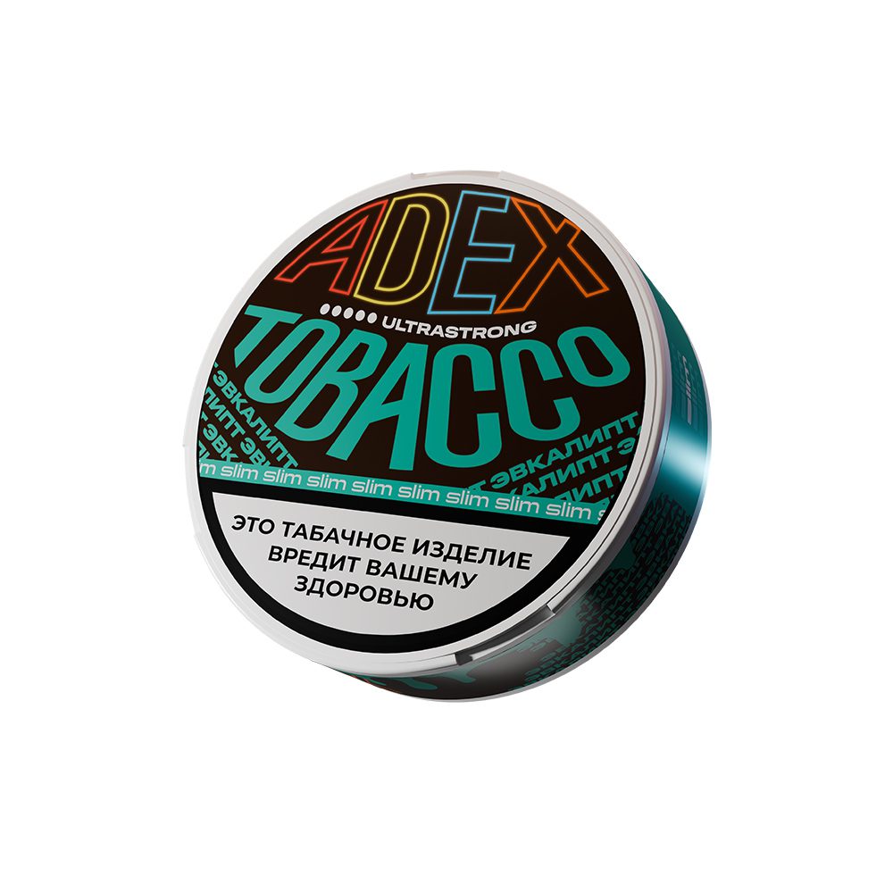 Жевательный табак Adex UltraStrong slim 9гр (эвкалипт)