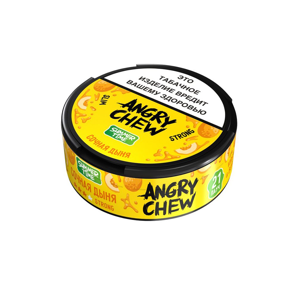 Жевательный табак Angry Chew slim (сочная дыня) strong 12гр M