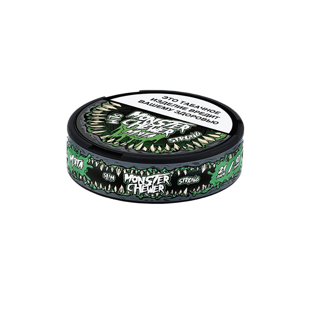 Жевательный табак Monster Chewer slim (мята) strong 9гр M